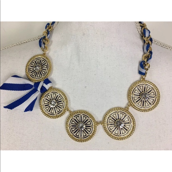 Talbots Gold Sequence & Rinbbo Statement Necklace - Picture 2 of 5